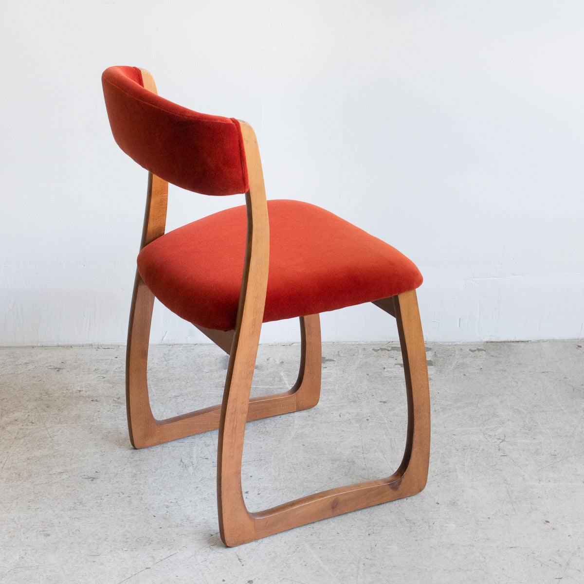 Mid-Century Velvet Dining Chair