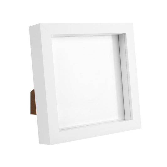 6 x 6 White 3D Box Photo Frame
