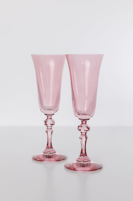 Estelle Colored Regal Flute - Set of 2 {Rose}