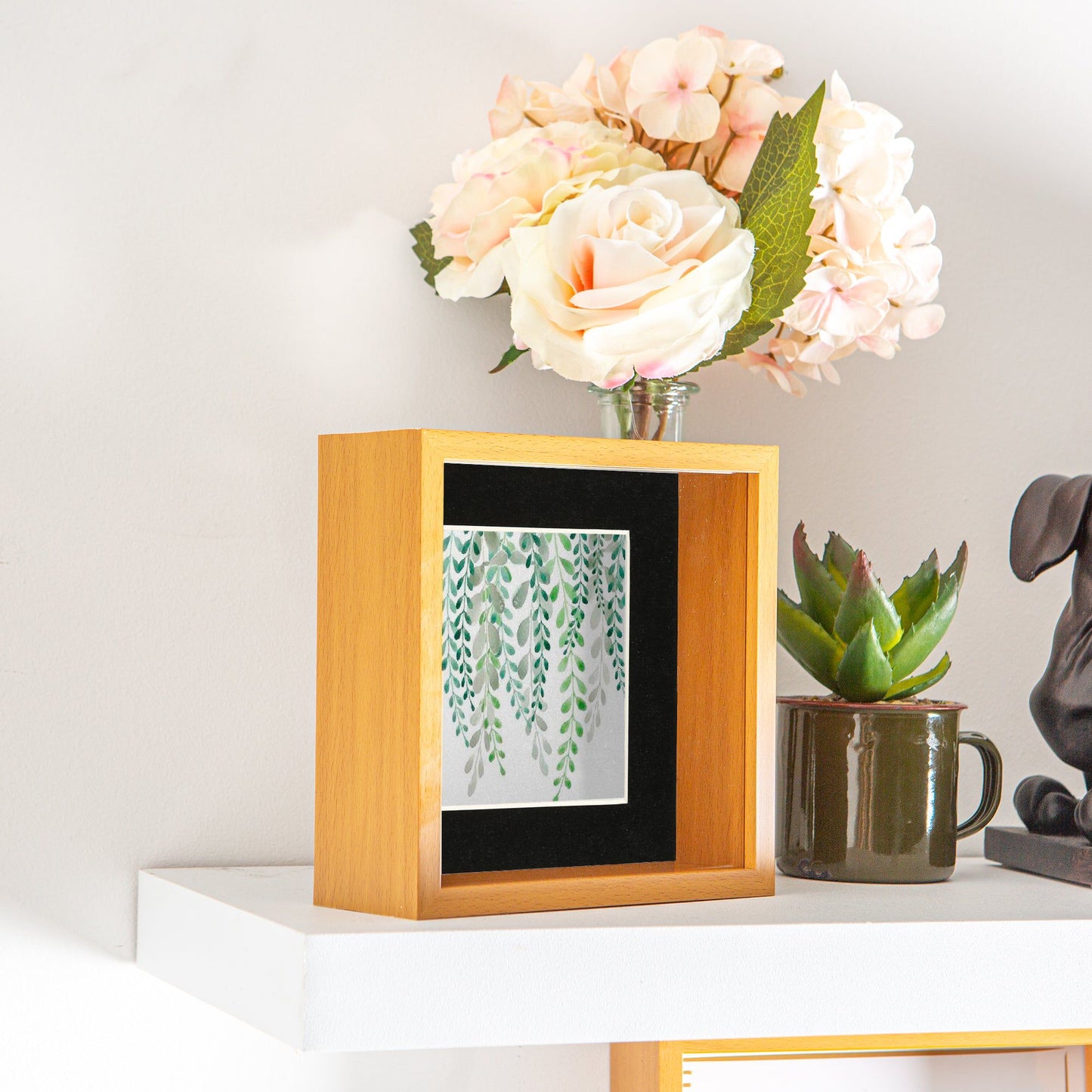6 x 6 3D Deep Box Photo Frame with 4 x 4 Mount
