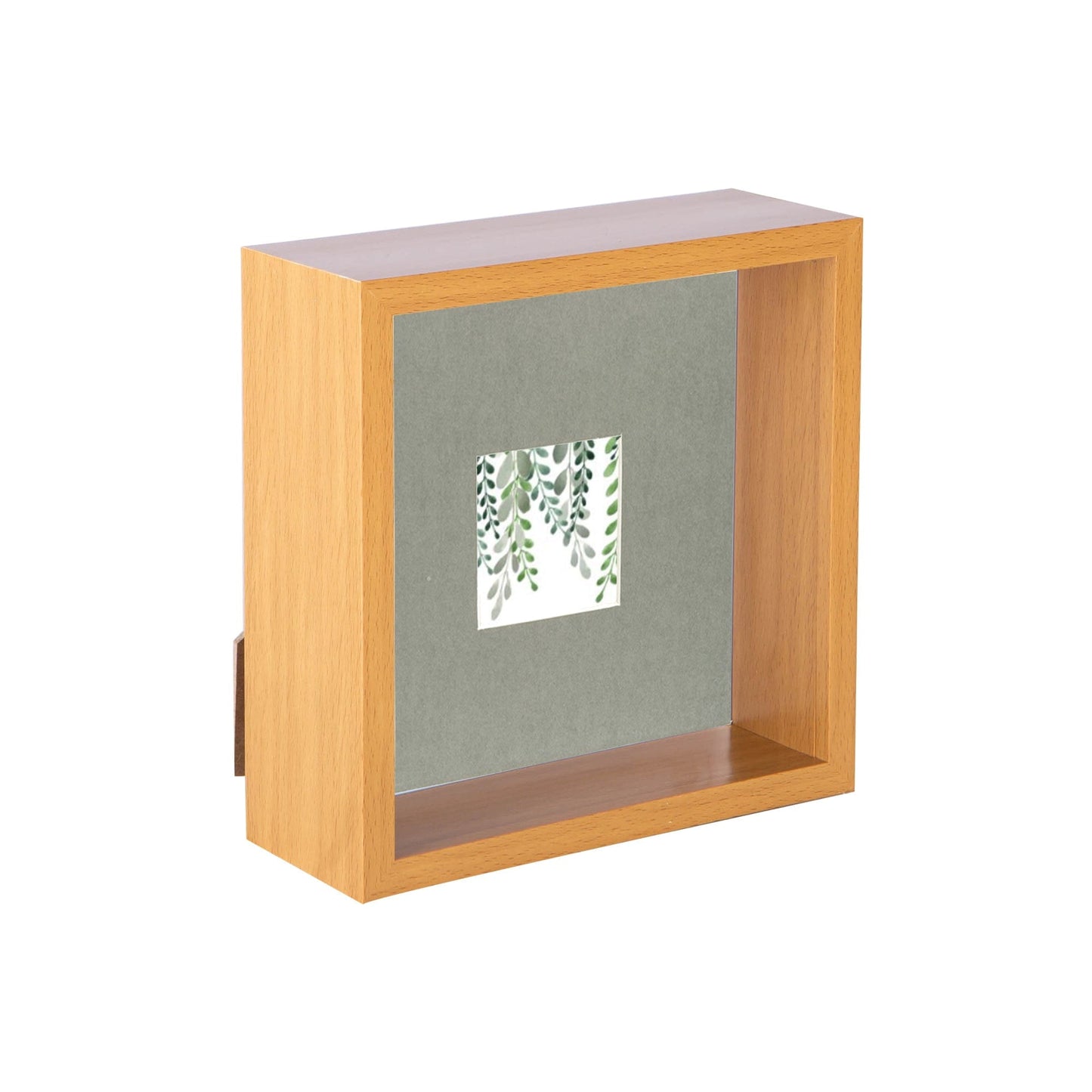 6 x 6 3D Deep Box Photo Frame with 2 x 2 Mount