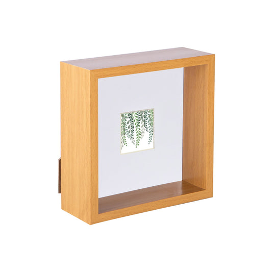 6 x 6 3D Deep Box Photo Frame with 2 x 2 Mount