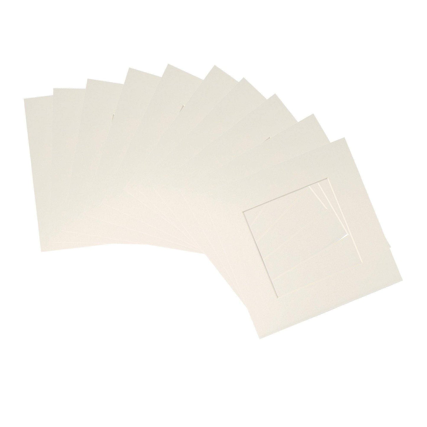6 x 6 Picture Mount for 10 x 10 Frame - Pack of 10